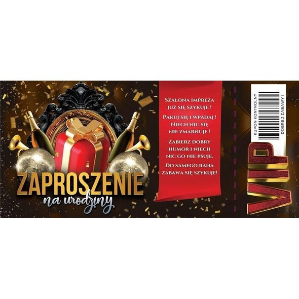 Yeku Zaproszenie Urodziny (10szt)