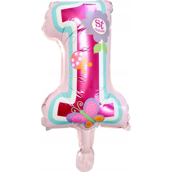 Teka Balon foliowy roczek różowy