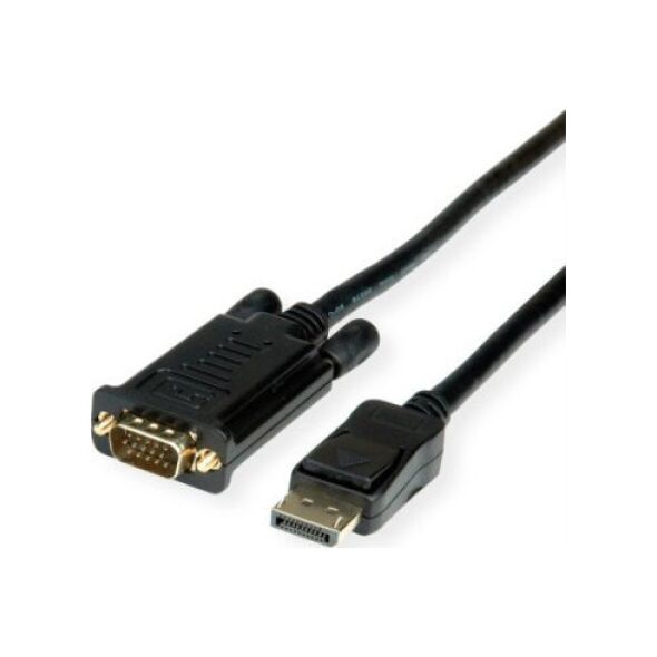 Roline Kabel ROLINE DisplayPort VGA, DP M - VGA M, czarny, 1,5 m