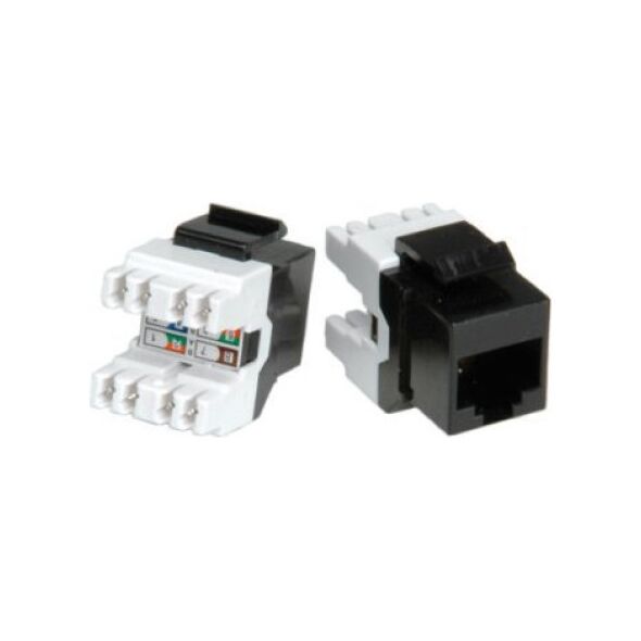 Roline ROLINE Cat.5e (klasa D) Keystone, RJ45, nieekranowany, czarny