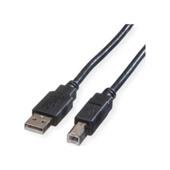 Kabel USB Roline ROLINE GREEN USB 2.0 kabel, Type A-B, zwart, 1,8 m
