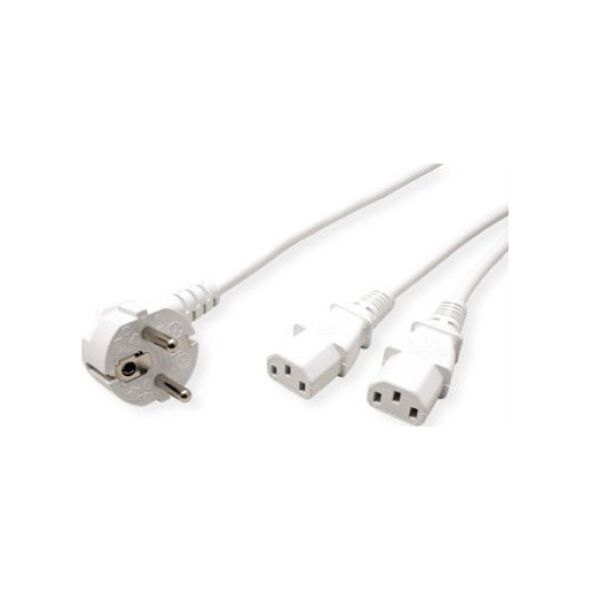 Kabel zasilający Roline Kabel zasilający ROLINE Y, biały, 2 m