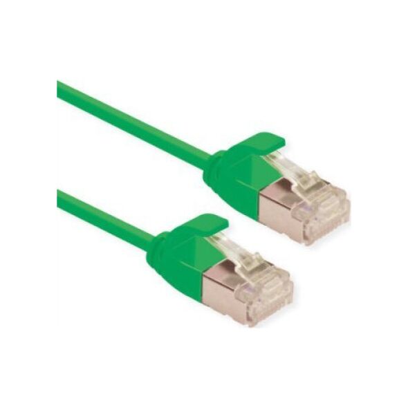 Roline ROLINE GREEN F/UTP DataCenter Patch Cord Cat.6A (Class EA), LSOH, bardzo cienki, zielony, 3 m