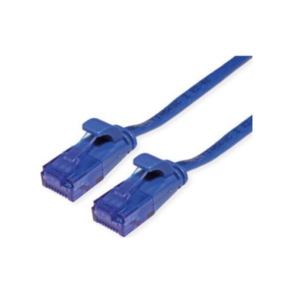 Triton VALUE Patchkabel UTP, Cat.6A (Class EA), extra plat, blauw, 3 m