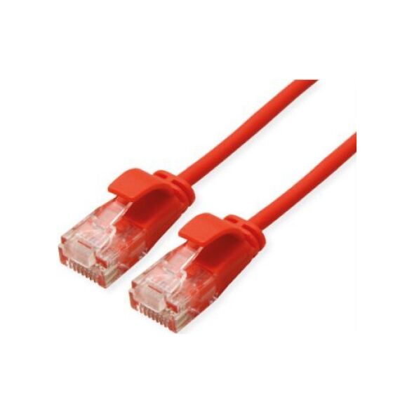 Roline ROLINE GREEN UTP patchkabel Cat.6A (Class EA), LSOH, extra dun, czerwony, 1 m