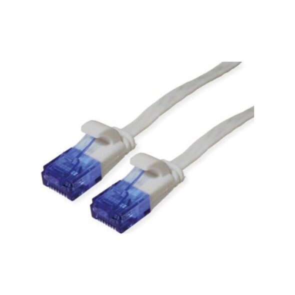 Value Kabel krosowy UTP VALUE, kat. 6A (klasa EA), bardzo płaski, szary, 1 m