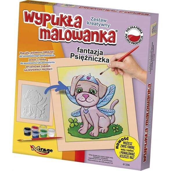 Teka Wypukła malowanka Fantazja Psiężniczka