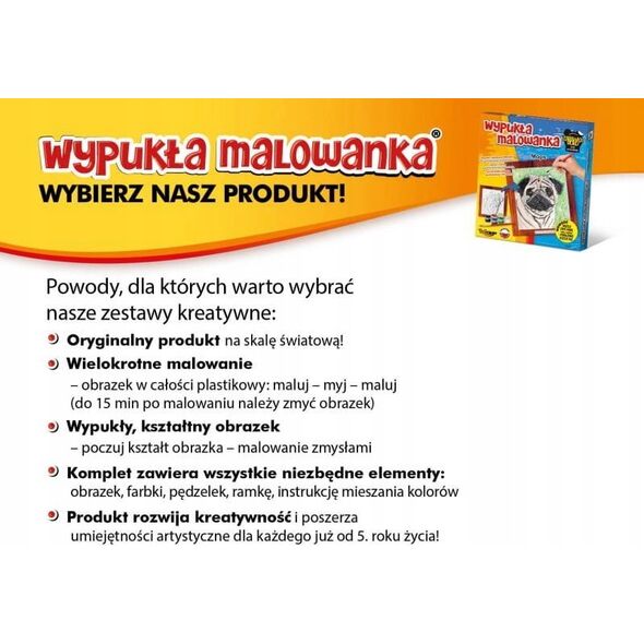 Teka Wypukła malowanka Fantazja Psiężniczka