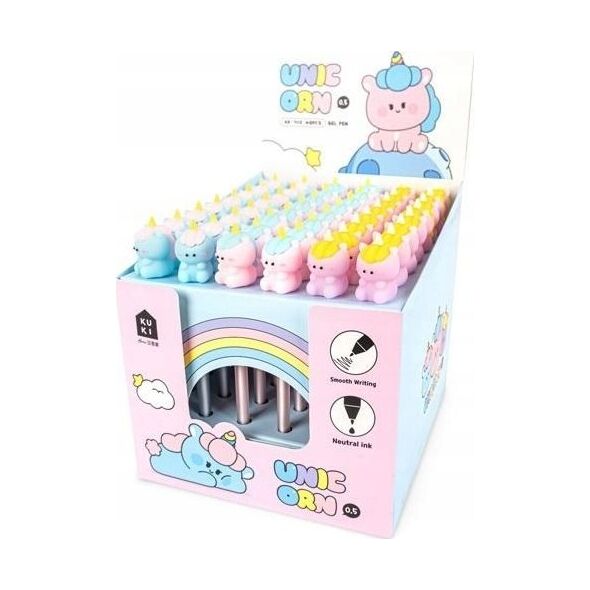 Teka Długopis żelowy Silky Unicorn (48szt)