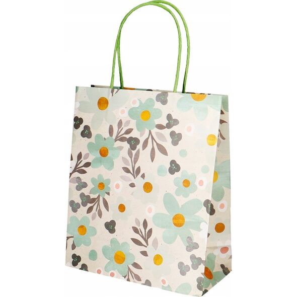 Incood Torba prezentowa 21x25 pastelowe kwiaty mix