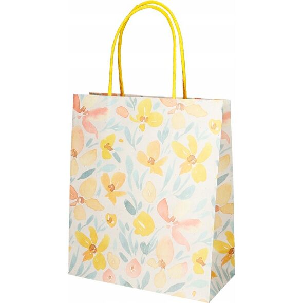 Incood Torba prezentowa 21x25 pastelowe kwiaty mix