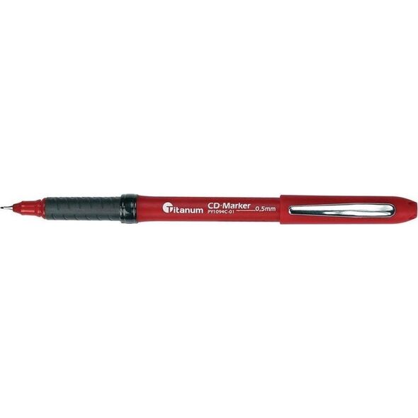 Teka Marker do płyt CD czerwony (12szt)