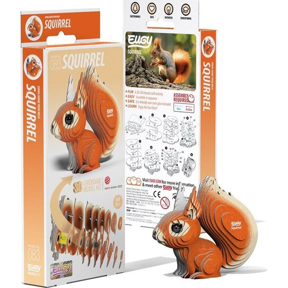 Fat Brain Toys Wiewiórka Pospolita Eugy. Eko Układanka 3D