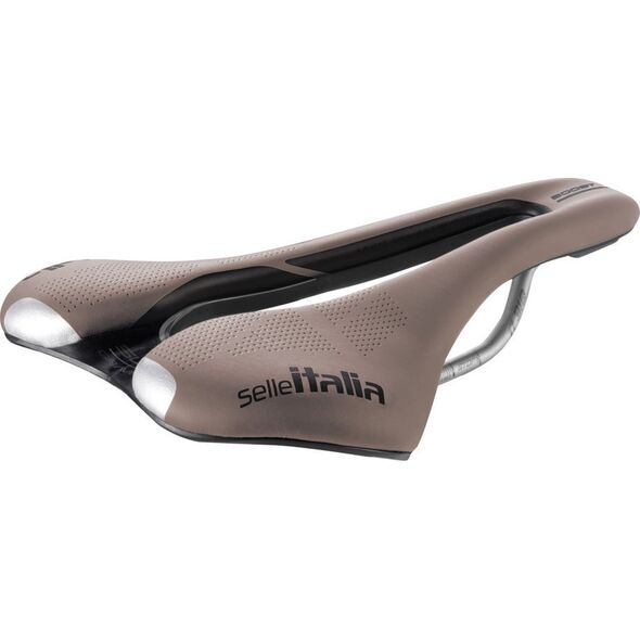 Selle Italia Siodło SELLE ITALIA SLR BOOST GRAVEL TI316, Superflow S (id match - S3), TI 316 Rail, Fibra-Tek, Light Gel, 204g, Brązowe (NEW)
