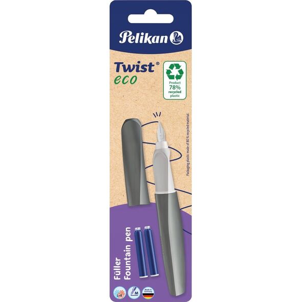 Teka Pióro wieczne Twist Eco M + 2 naboje mix