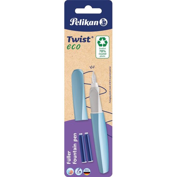 Teka Pióro wieczne Twist Eco M + 2 naboje mix