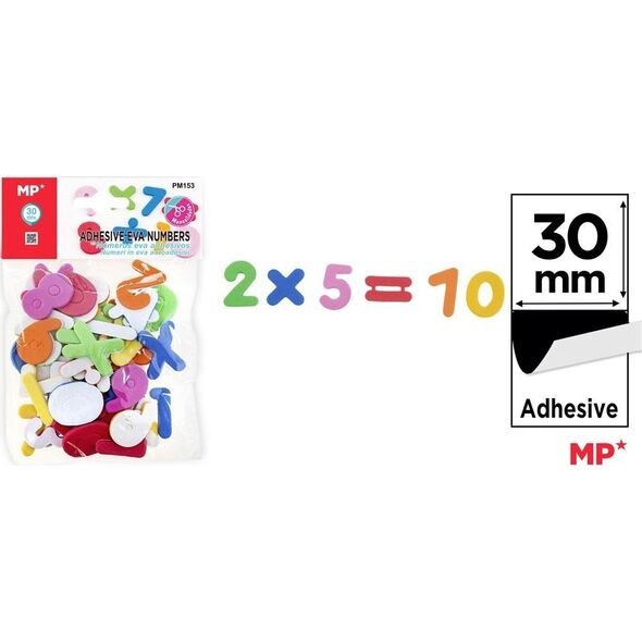 Teka Naklejki z pianki EVA numerki duże