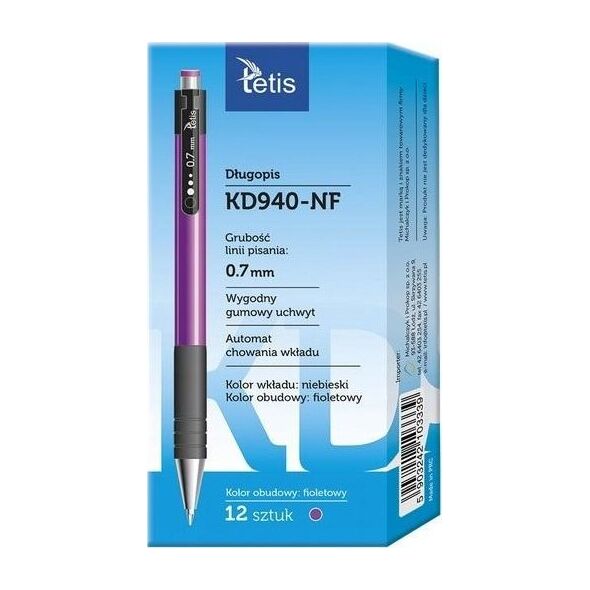 Teka Długopis obudowa fioletowa KD940-NF (12szt)