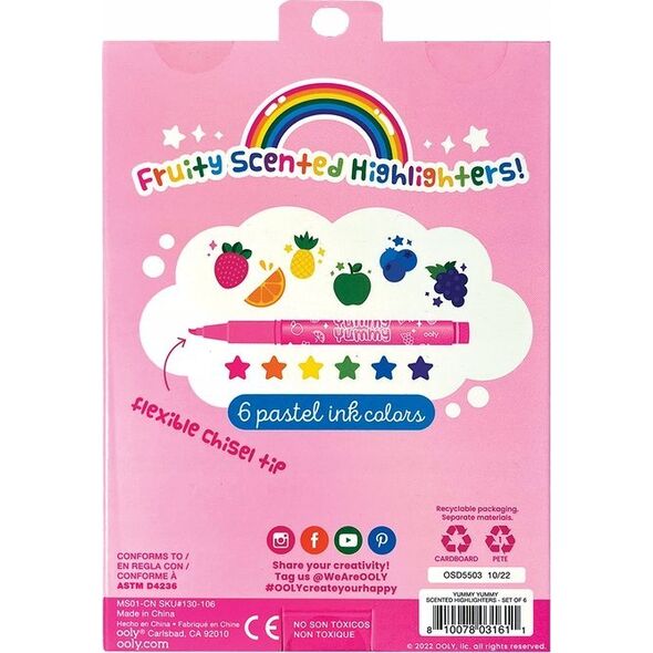 Teka Pachn±ce zakre¶lacze 6 kolorów Yummy Yummy