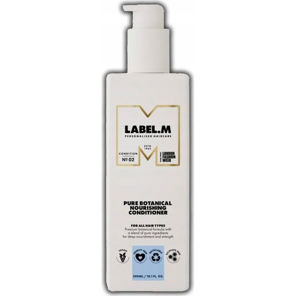 Label m Maitinantis plaukų kondicionierius Label.m Pure Botanical Natural, 300 ml