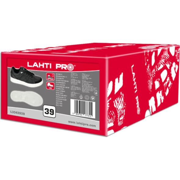 Lahti Pro PÓŁBUTY SKÓRZANE CZARNO-BIAŁE, "46", LAHTI