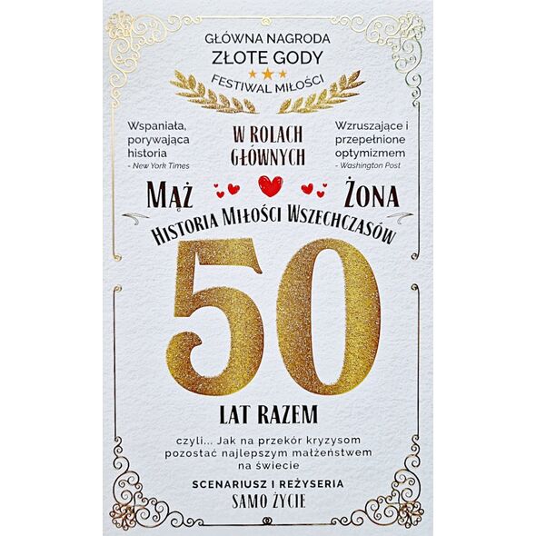 Teka Karnet 50 rocznica ¶lubu (złota)