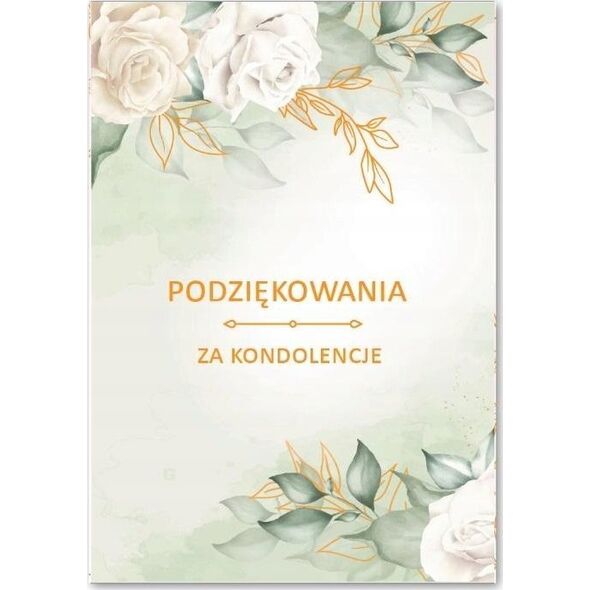 Teka Karnet Podziękowania za kondolencje