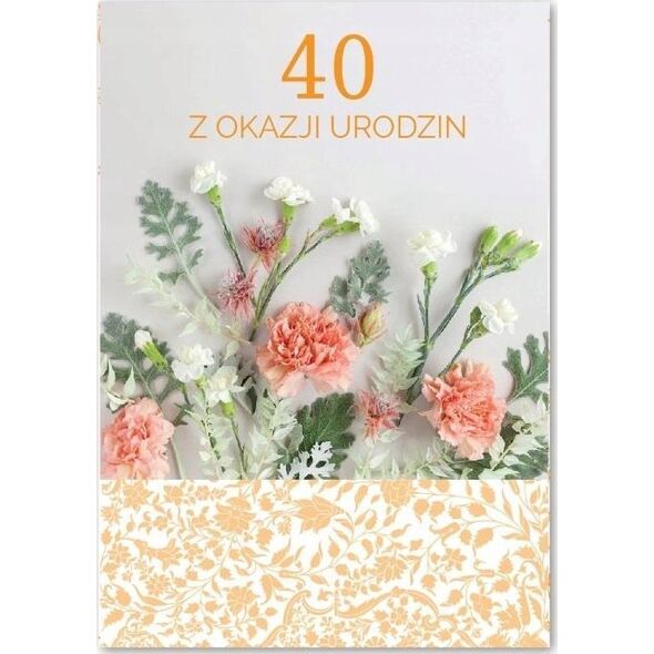 Teka Kartka okoliczno¶ciowa Urodziny 40