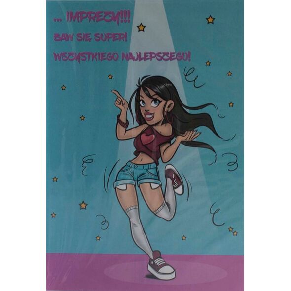 Stamp Karnet Comic B6 + koperta wzór nr 27 Urodziny