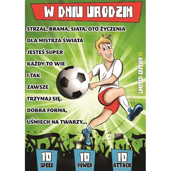 Stamp Karnet Comic B6 + koperta wzór nr 25 Urodziny