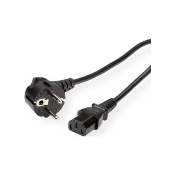 Kabel zasilający Roline Kabel zasilający ROLINE GREEN, prosty IEC-żeński, czarny, 3 m