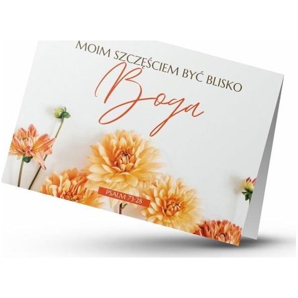 Teka Karnet - Moim szczę¶ciem być blisko Boga - kwiaty