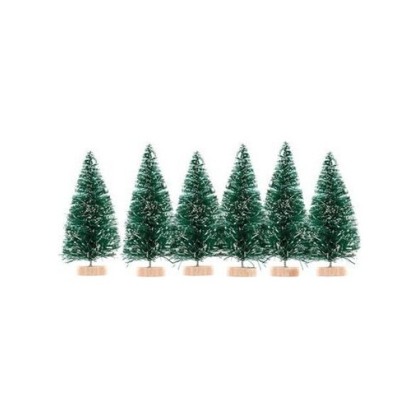 Dalprint Choinki dekoracyjne DPCRAFT 5cm 6szt. zielone