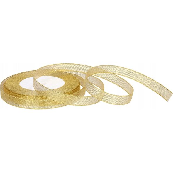 Teka Wst±żka brokatowa złota 12mmx22m