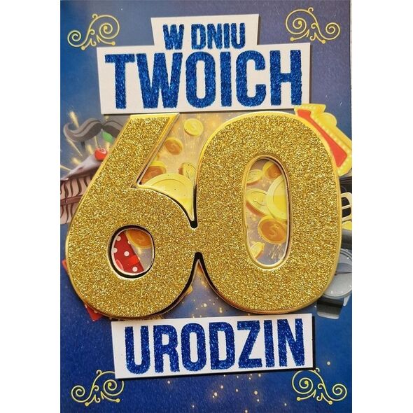 Yeku Karnet Urodziny 60 męskie