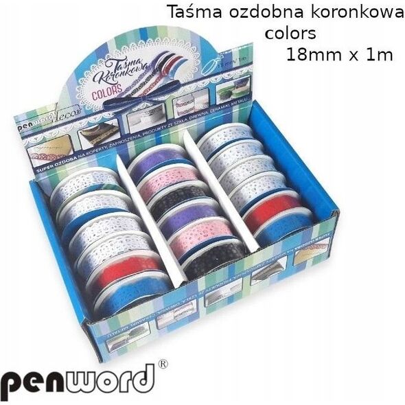 Teka Ta¶ma ozdobna koronkowa 18mmx1m (18szt)