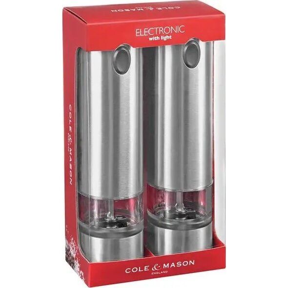 Młynek do przypraw Cole & Mason Cole & Mason H3004480, Stainless steel, Stainless steel, Carbon steel / Diamond-sharp ceramic, Pepper, Salt, AAA