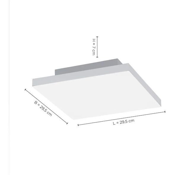 Lampa sufitowa Leuchten Direkt Leuchten Direkt Canvas Turnable 2700-5000K - Loftlampe - White - 29,5 x 29,5 cm