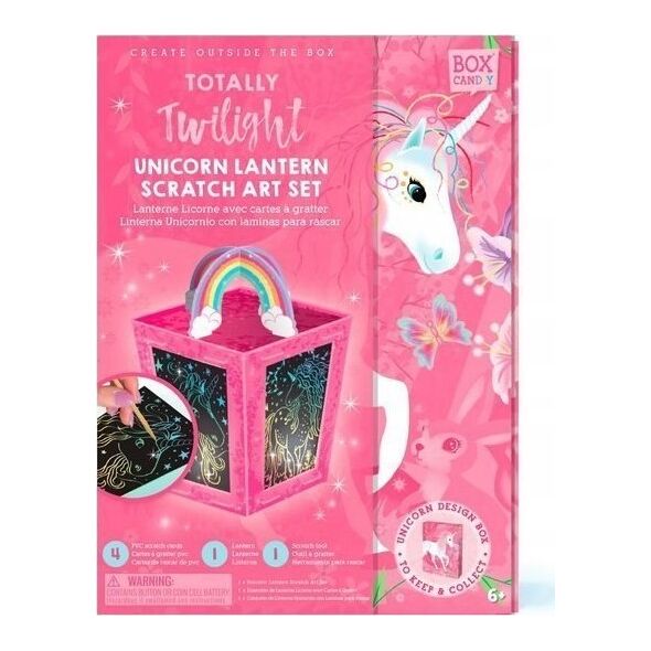 Box Candiy Zestaw kreatywny zdrapka Lampion Jednorożec