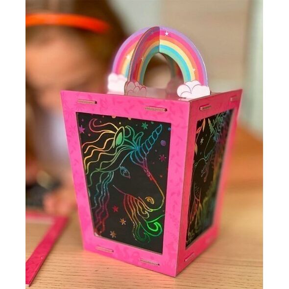 Box Candiy Zestaw kreatywny zdrapka Lampion Jednorożec