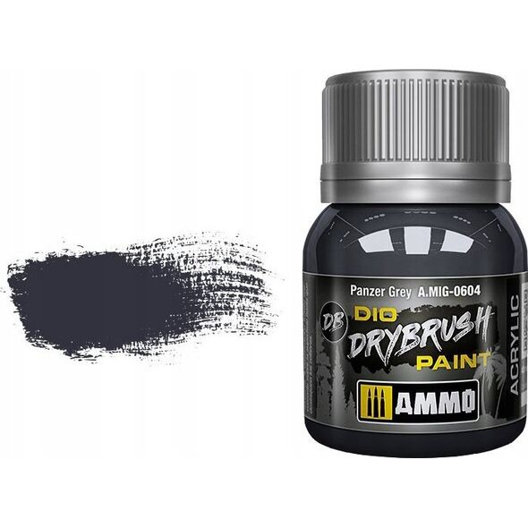 Vallejo Ammo: DIO Drybrush - Panzer Grey