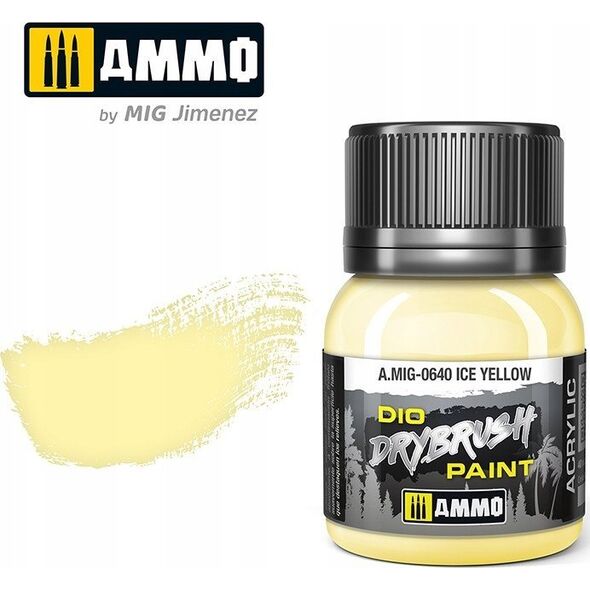 Vallejo Ammo: DIO Drybrush - Ice Yellow 