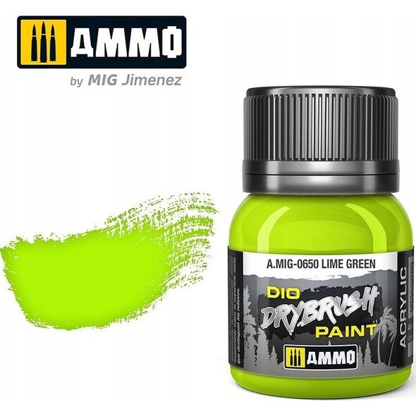 Vallejo Ammo: DIO Drybrush - Lime Green 
