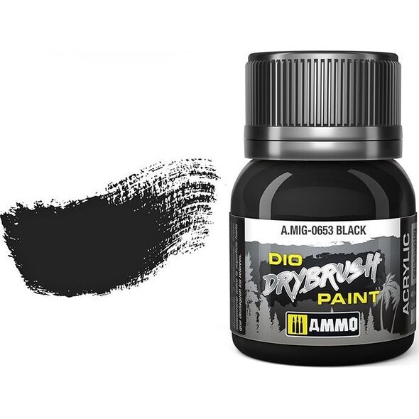 Vallejo Ammo: DIO Drybrush - Black Brown