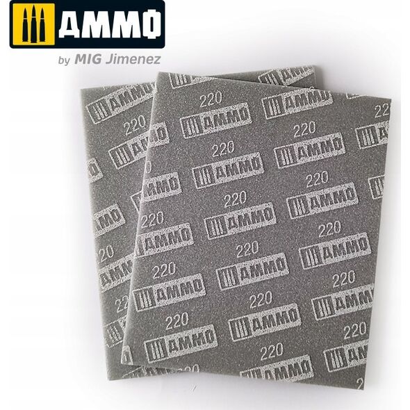 Vallejo Ammo: Sanding Sponge Sheet - 220 (2)
