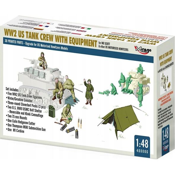 Teka WWII Załoga czołgu USA z wyposażeniem 1:48
