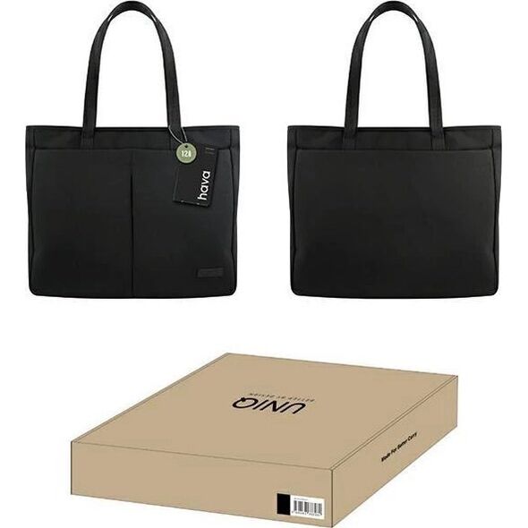 Torba Uniq UNIQ torba na laptopa Hava 16" czarny/midnight black RPET