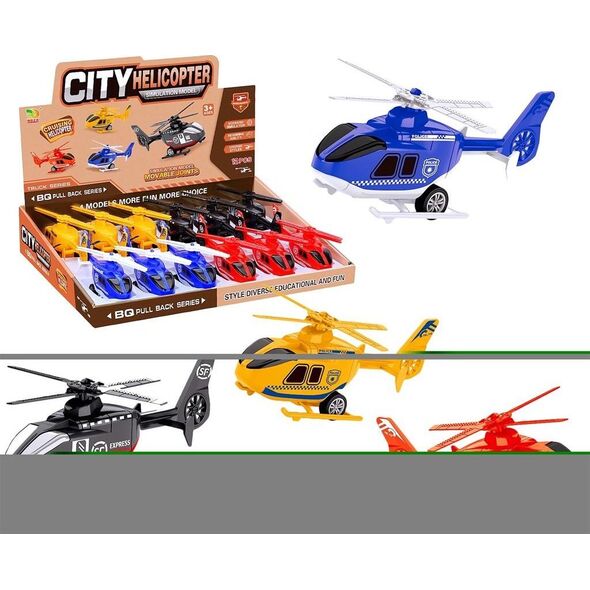 Teka Helikopter z napędem typu pull-back MIX
