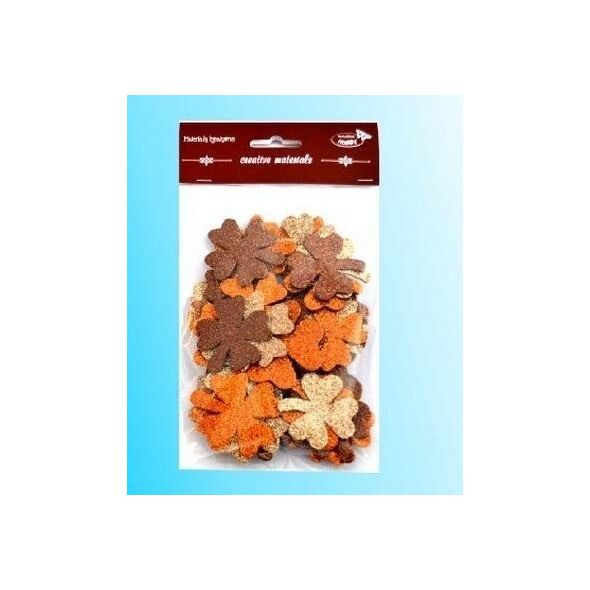 Teka Koniczyny brokatowe tonacja br±zowa 44szt