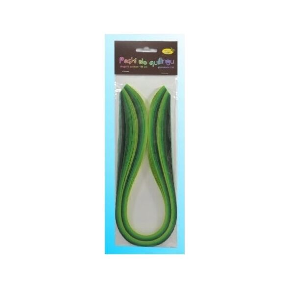 CreativeHobby Paski do quillingu 10mmx50cm zielone 100szt